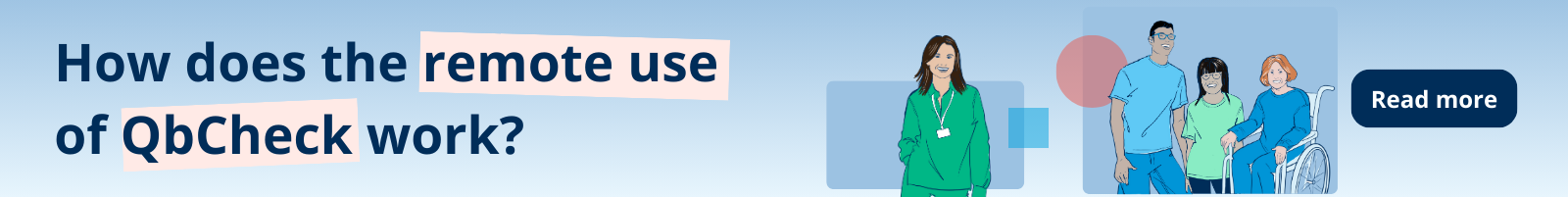 How does the remote use of QbCheck work?